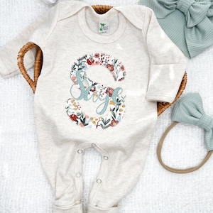 Baby Girl Coming Home Outfit Baby Girl Clothes Personalized Baby Girl Gift Personalized Baby Girl Outfit Newborn Girl Clothes Newborn Hat