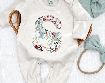 Baby Girl Coming Home Outfit Baby Girl Clothes Personalized Baby Girl Gift Personalized Baby Girl Outfit Newborn Girl Clothes Newborn Hat