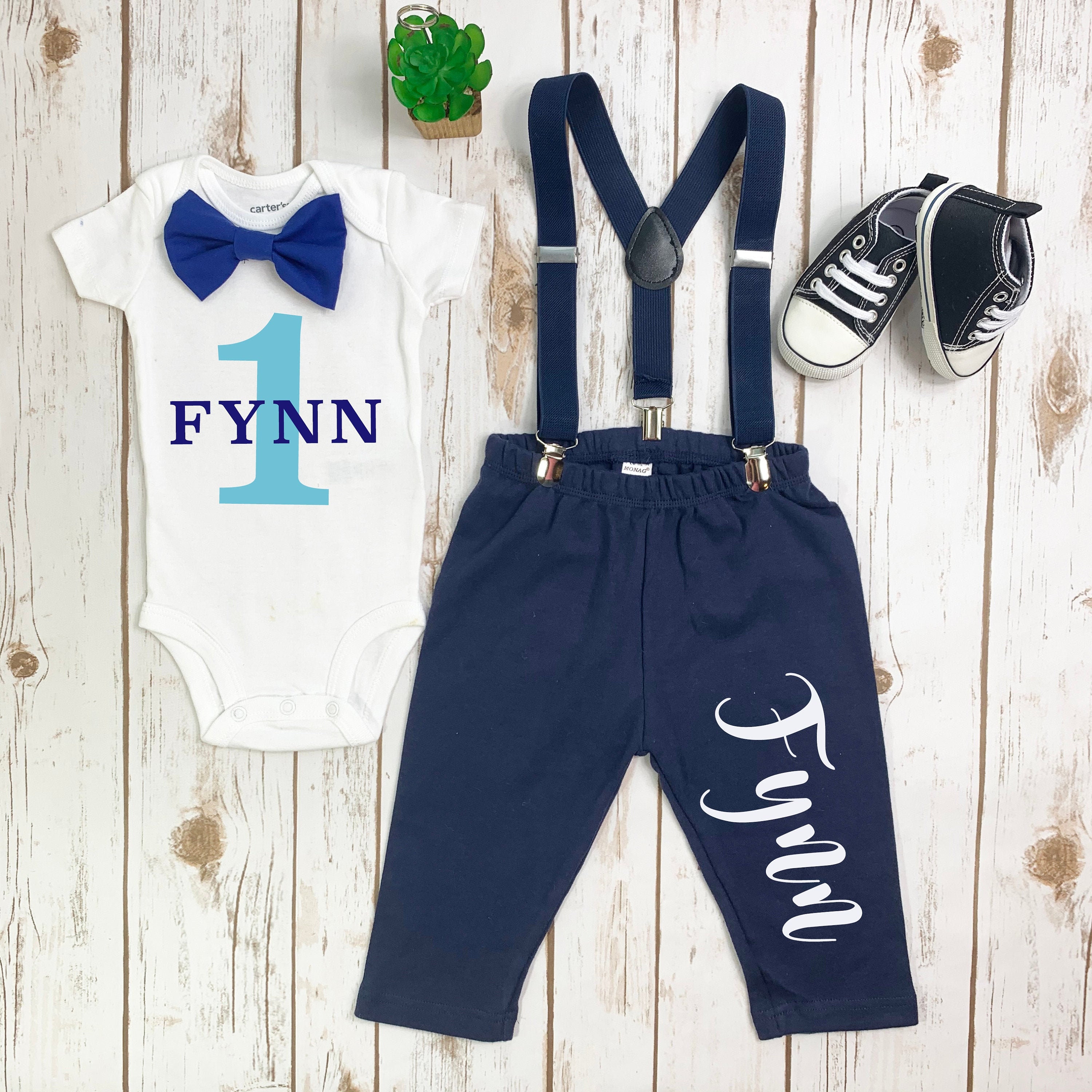First Birthday Outfit Boy 1st Birthday boy outfit Personalized Etsy