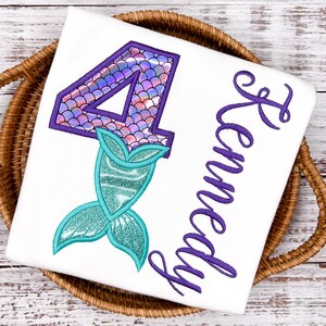 Mermaid Birthday Shirts, Mermaid Birthday Outfit, Girl Birthday Shirts, Birthday Girl Outfit, Mermaid Shirts, Girl Third Birthday Shirts