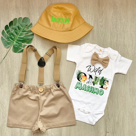 Safari birthday store outfit boy