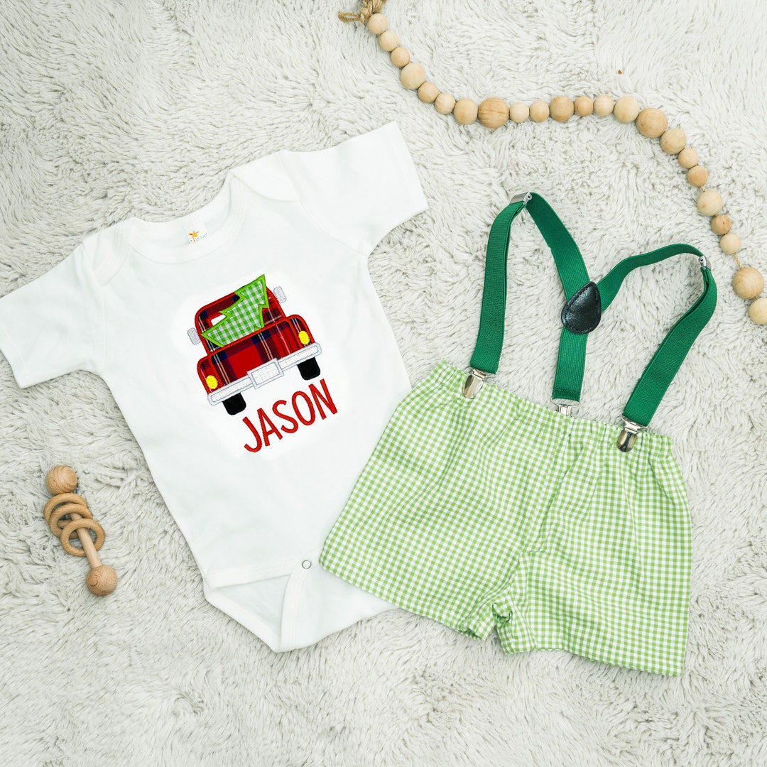 Toddler Boy Christmas Outfit, Baby Boy Holiday Outfit, Newborn