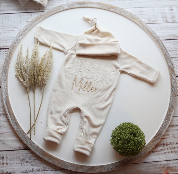 Christmas Sleeper Baby Customizable Newborn Baby Outfit Set