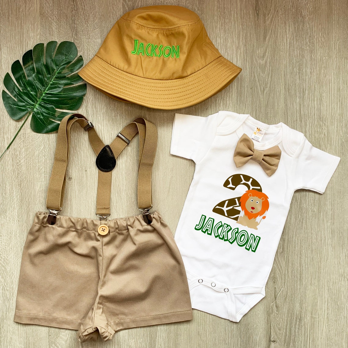 Safari Birthday 2nd Birthday Boy Outfit Baby Safari Outfit Etsy