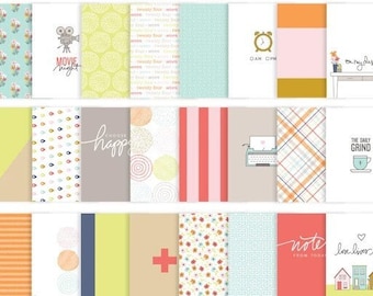 25 3x4 Planner Cards, OR 12 4x6 Planner Cards, Journal Cards, Project Life Cards, Becky Higgins Cards, Peppermint Granberg - CURRENTLY