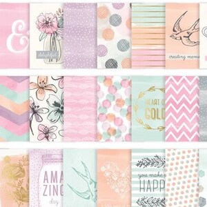 CHARMING - 25 or 46 3x4 Planner Cards, OR 12 4x6 Planner Cards, Journal Cards, Project Life Cards, Becky Higgins Cards