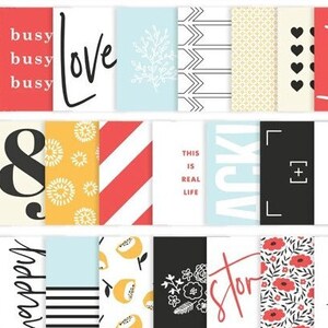 CLICK - 25 or 50 3x4 Planner Cards, OR 12 4x6 Planner Cards, Journal Cards, Project Life, Becky Higgins, Krista Sahlin