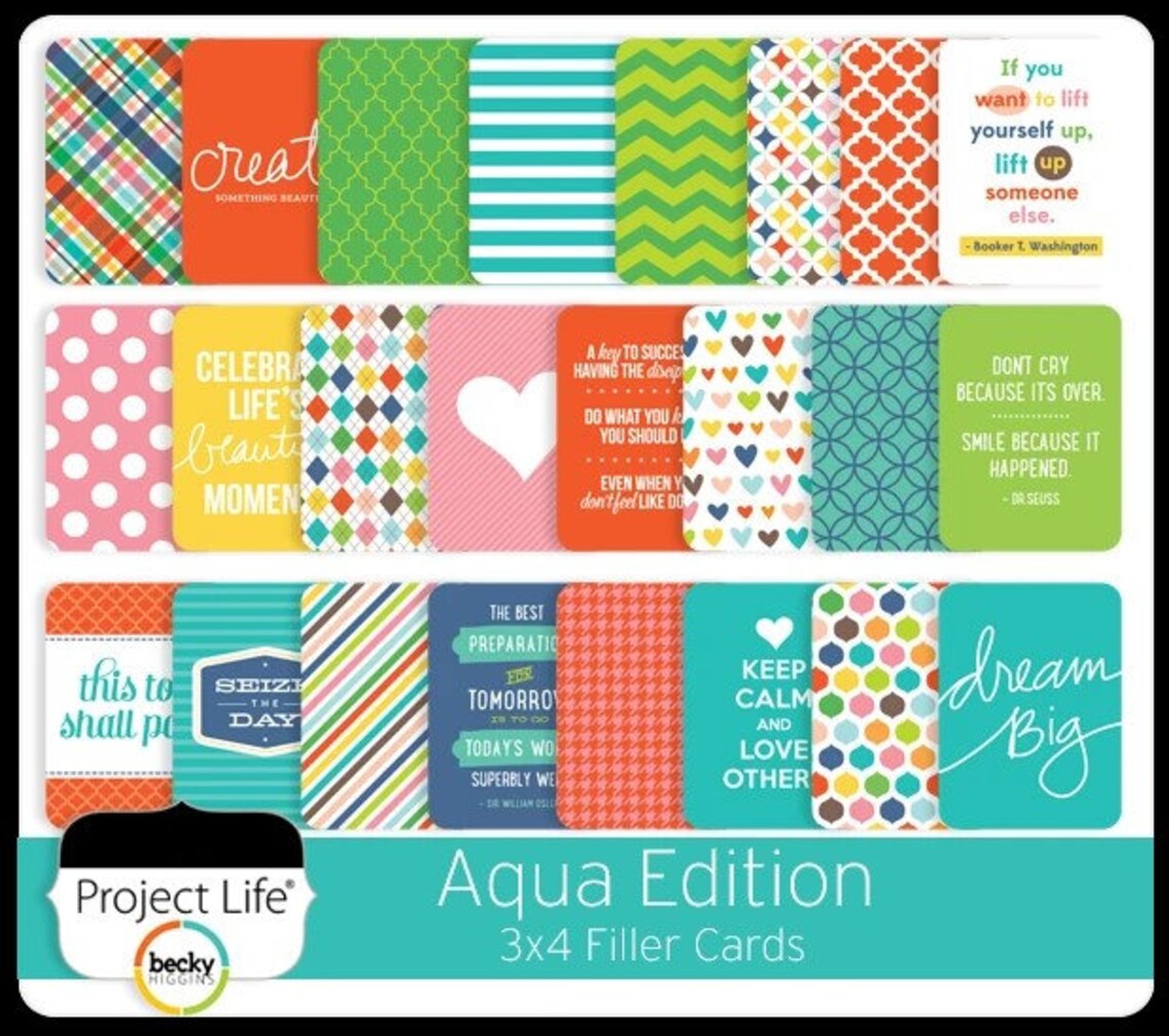 25 3x4 Planner Cards OR 12 4x6 Planner Cards Journal Cards Etsy