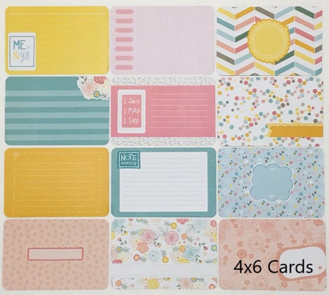 25 3x4 Planner Cards OR 12 4x6 Planner Cards Journal Cards Etsy