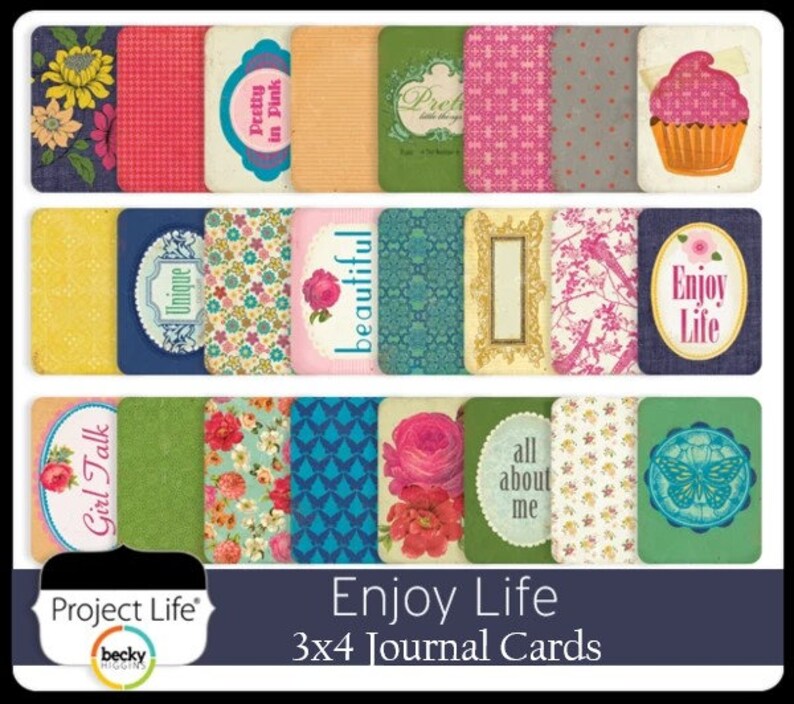 30 3x4 Planner Cards OR 12 4x6 Planner Cards Journal Cards Etsy