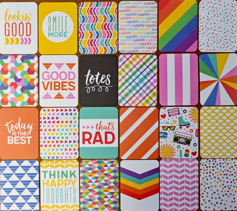 25 3x4 Planner Cards OR 12 4x6 Planner Cards Journal Cards Etsy