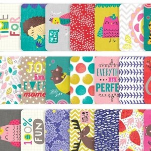 25 or 50 3x4 Planner Cards, Or 12 or 24 4x6 Planner Cards, Or 44 Cardstock Stickers, Project Life, Becky Higgins, Muffin Grayson-PLAYFUL