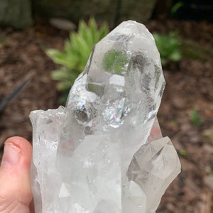 Water Clear Quartz Cluster, QC6/27, Arkansas Cluster, Arkansas Quartz, Quartz Cluster, Clear Quartz Cluster, Crystal Grids, Fairy Garden