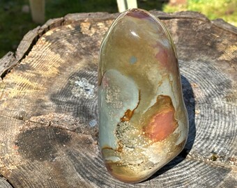 Polychrome Jasper, Polychrome Jasper Free Form, Jasper Carving, Madagascar Polychrome Jasper, Beautiful Colors & Pattern, PJS2/18