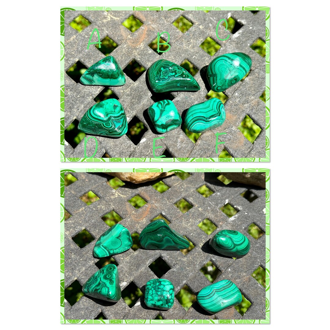 Choice! Natural Malachite, Tumbled Malachite Stones, Beautiful Patterns ...