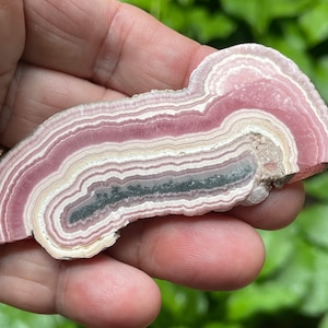 Beautiful! Gemmy Pink Rhodochrosite Polished Slab,PRS6/20, Pink Rhodochrosite, Rough Rhodochrosite, Lapidary, Jewelry Making