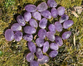 Natural Amethyst, Tumbled Amethyst, Amethyst Stone, TAML2/14, Crystal Grids, Pocket Stones, Amethyst Stone,