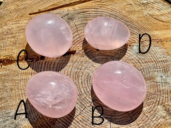 チョイス！ローズクォーツパームストーン、ローズクォーツ