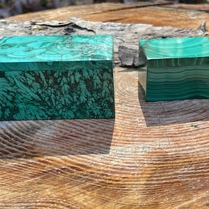 Malachite Boxes, Your Choice! MBX12/11, Gemstone Box, Top Quality African Malachite, Made by Same Family in Congo, Ethically Sourced!