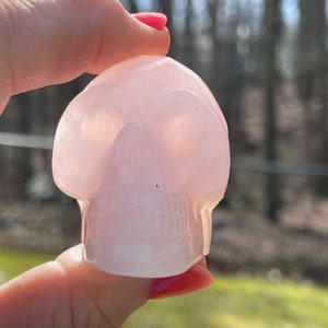 Rose Quartz Skull, Rose Quartz Skull, Rose Quartz, Quartz Skull, Heart Chakra, Self-Love & Love of Others, URQ2/11