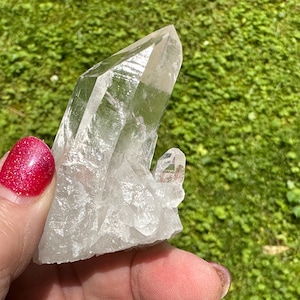 Clear Quartz Cluster, Self-Standing, Arkansas Cluster, Arkansas Quartz, Quartz Cluster, Clear Quartz, Crystal Grids, Fairy Garden, TQC7/25