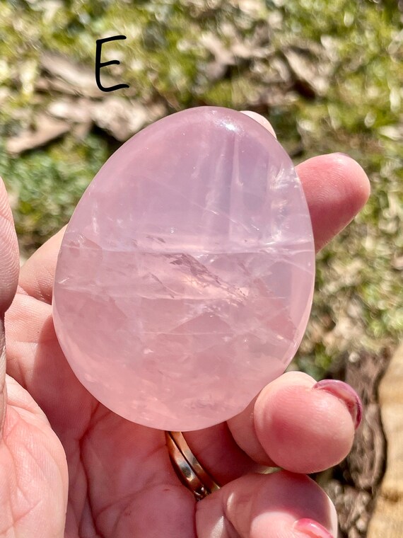 チョイス！ローズクォーツパームストーン、ローズクォーツ