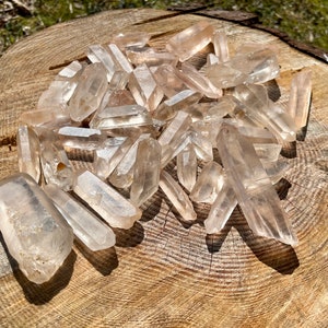 Choice of Size, Natural Raw Tangerine Quartz Crystal, RQT2/5, Tangerine or Red Quartz Points, Red Quartz Raw Crystals - NOT Auras