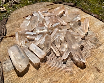 Choice of Size, Natural Raw Tangerine Quartz Crystal, RQT2/5, Tangerine or Red Quartz Points, Red Quartz Raw Crystals - NOT Auras