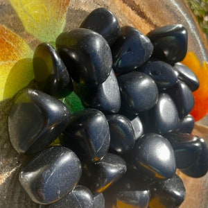 Shungite, Tumbled Shungite, Russian Shungite, TS10/21, 2 Sizes, Crystal Grids, Genuine Shungite, Natural Russian Shungite