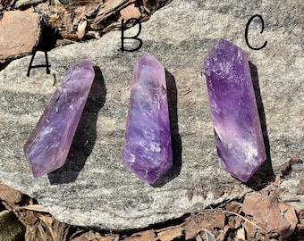 Double Terminated Amethyst, Your Choice! Amethyst Wands, CAY4/1, Double Terminated Amethyst Wands, Brazilian Amethyst