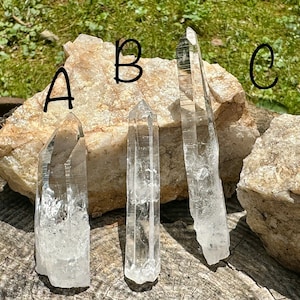 Colombian Quartz Points, Choice of One, Clear Lemurian Point, Lemurian Quartz, Water Clear Quartz, Colombian Quartz, Generator Point, LPT7/2