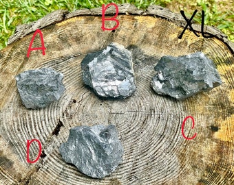 ¡Tu elección! Hermosa Galena, Piedras Crudas, Puesta a Tierra, Galena Áspera, GL8/2, Cristales de Galena, 3 Tamaños para Seleccionar Su Piedra