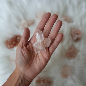 Himalayan raw pink samadhi quartz, pink samadhi quartz, himalayan quartz, meditation, stone, crystal, pink quartz