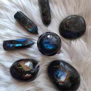 Intuition crystals kit, labradorite crystals set, labradorite lover