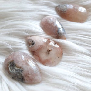 Sakura Agata cabochon for jewelry creation, flower agate, jewelry making, crystals
