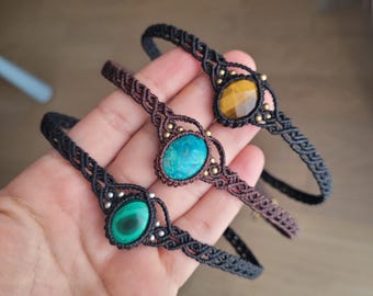 Macrame choker necklaces