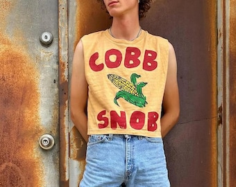 Cobb Snob Crop Top, Frühlingstank, Bauernmarktstil, Sommergrafik-T-Shirt
