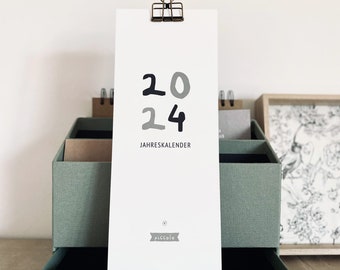 Wall calendar 2024/2025 - "Piccolo No. 3" - black/white