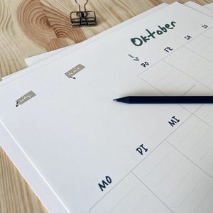 A3 Familienkalender und Jahresplaner 2026/2027 "Quadro“ (DIN A3) imagem 5