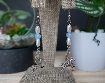 Beaded Pegasus Earrings