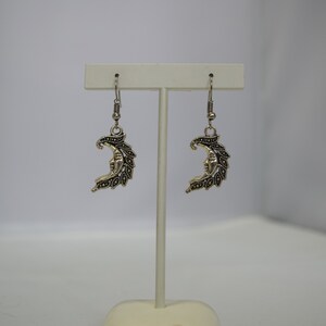 Embellished Moon Earrings