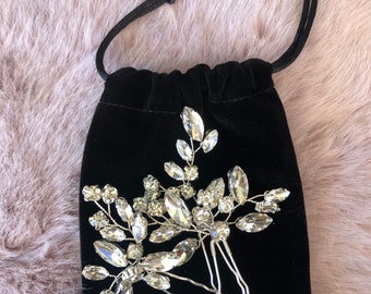 LILLY || Bridal Hair Pins, wedding, bridesmaids, wedding hair, formal, rhinestone hair pins, sparkling hair pins