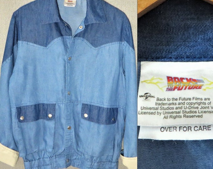 Vintage Universal Studios back to the Future Movie Marty Mcfly Blue ...