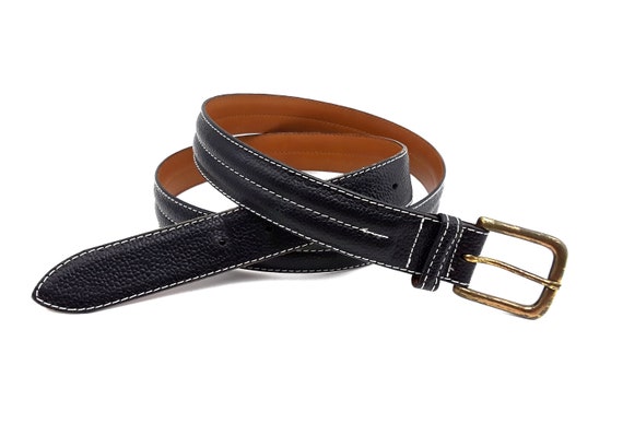 90'S LL Bean ベルト USA製 (VINTAGE) Vintage 1990s LL Bean Classic Brown Leather Belt, Made in
