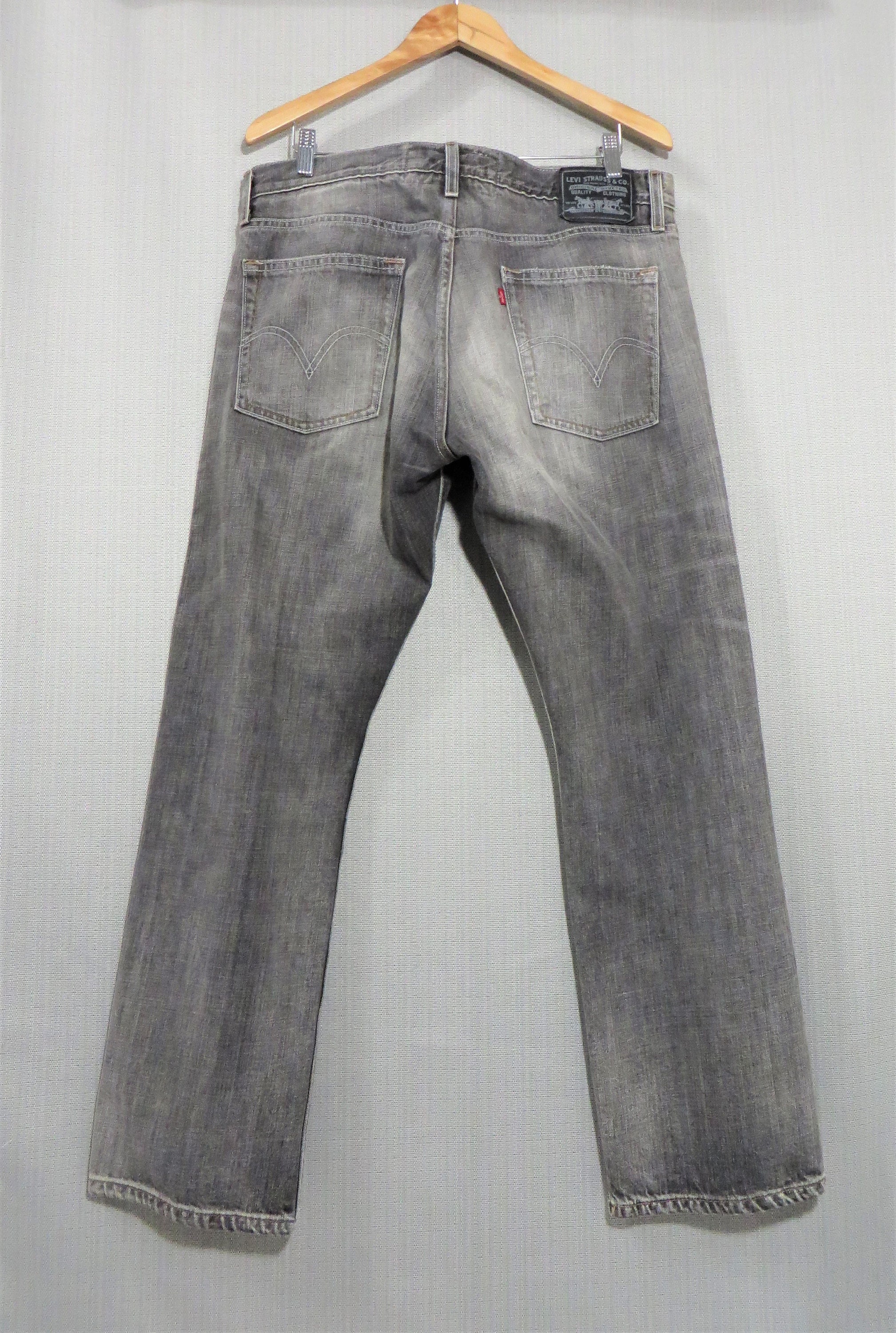 36x31 Vintage Black Label LEVIS 514 Faded Gray Denim Blue 36x31 Vintage Black Label LEVIS 514 Faded Gray Denim Blue