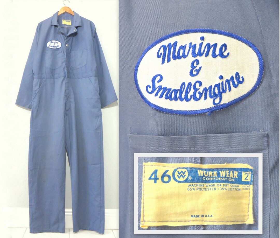 Vintage Marine & Small Engine Mechanics WORK WEAR Corp. USA Etsy UK