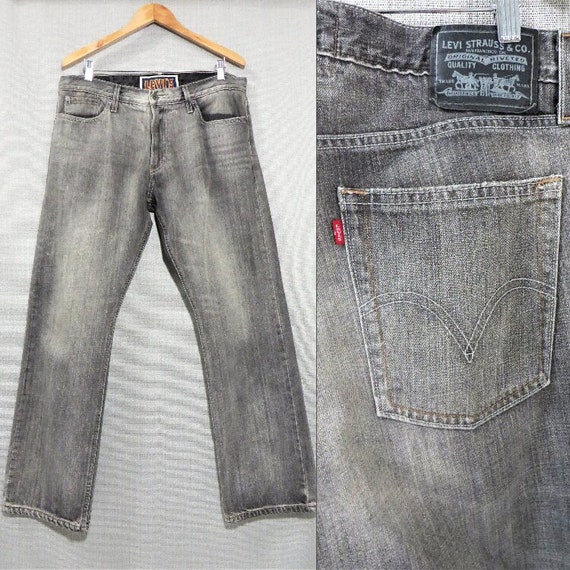 36x31 Vintage Black Label LEVIS 514 Faded Gray Denim Blue - Etsy