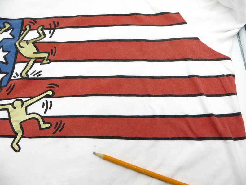 keith haring flag shirt