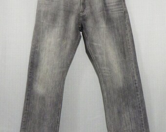 36x31 Vintage Black Label LEVIS 514 Faded Gray Denim Blue