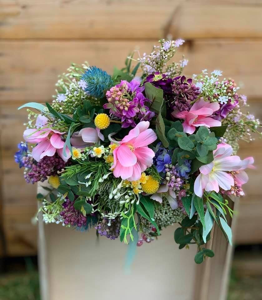Bloom Artificial Spring Wedding Flower Bouquetartificial Pink Etsy UK